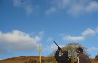 Clay pigeon shooting with instruction